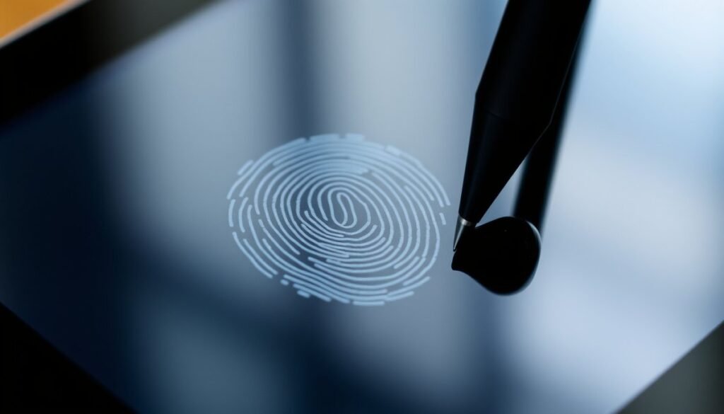 Vista detallada de tablet mostrando aplicación de notas Evernote con cuadernos organizados y stylus para escritura digital Para organizar tus notas y proyectos